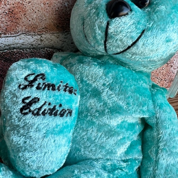 CLASSIC COLLECTICRITTERS - TURQUOISE - JEWEL SERIES - BEAR BEANIE BABY #09403 - Picture 2 of 6
